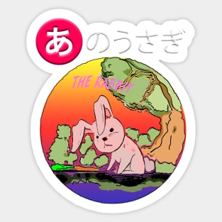 The rabbit T-shirt Sticker